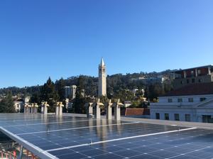 solar panels on MLK building on campus