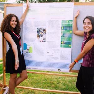 Student fellows at Sustainability Summit poster session