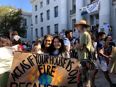 UC Berkeley Students at a Climate Strike