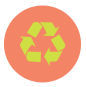 waste icon round